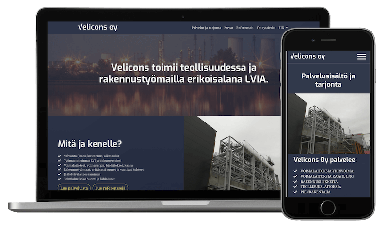 Velicons näyttökuvat